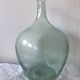 Demijohn green transparent blown
