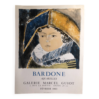 Bardone poster Galerie Marcel Guiot 1963
