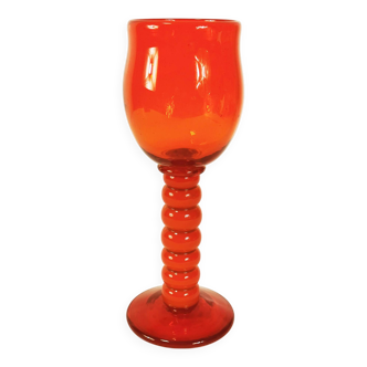 Large vase-cup designed by Marian Gołogórski, Krakow Glass Institute, 1970s