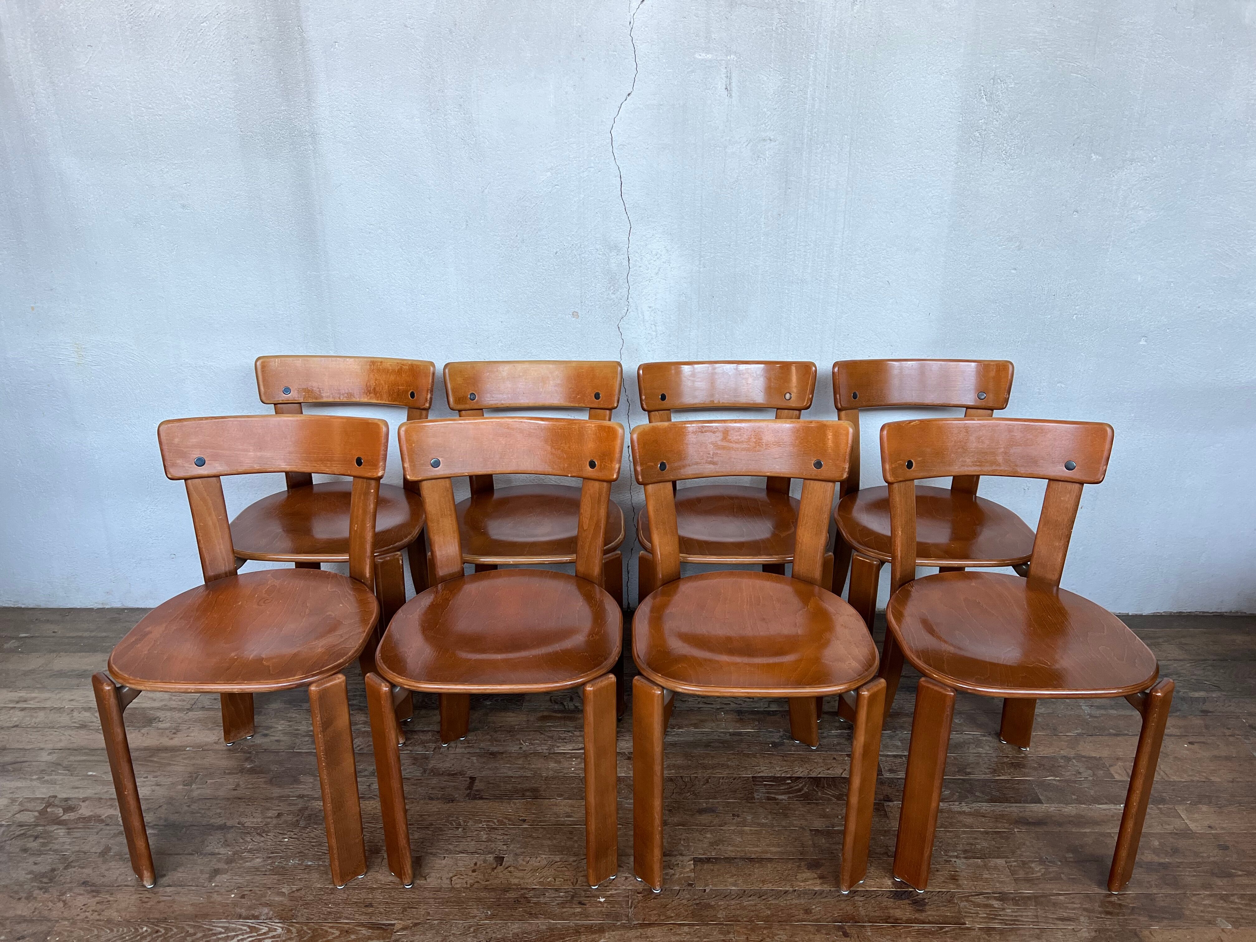 Lot de 50 chaises design Bruno rey swiss vintage design