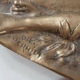 Art Nouveau tray signed Vernier