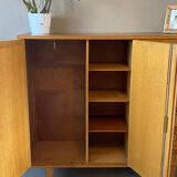 Vintage wicker high sideboard