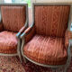 Pair of Louis XVI style armchairs