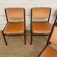 Série de 4 chaises en palissandre de Rio