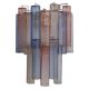 Aureliano Toso wall light in pink and blue Murano glass