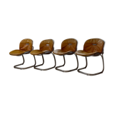 4 chairs Rinaldi "Sabrina" yellow leather