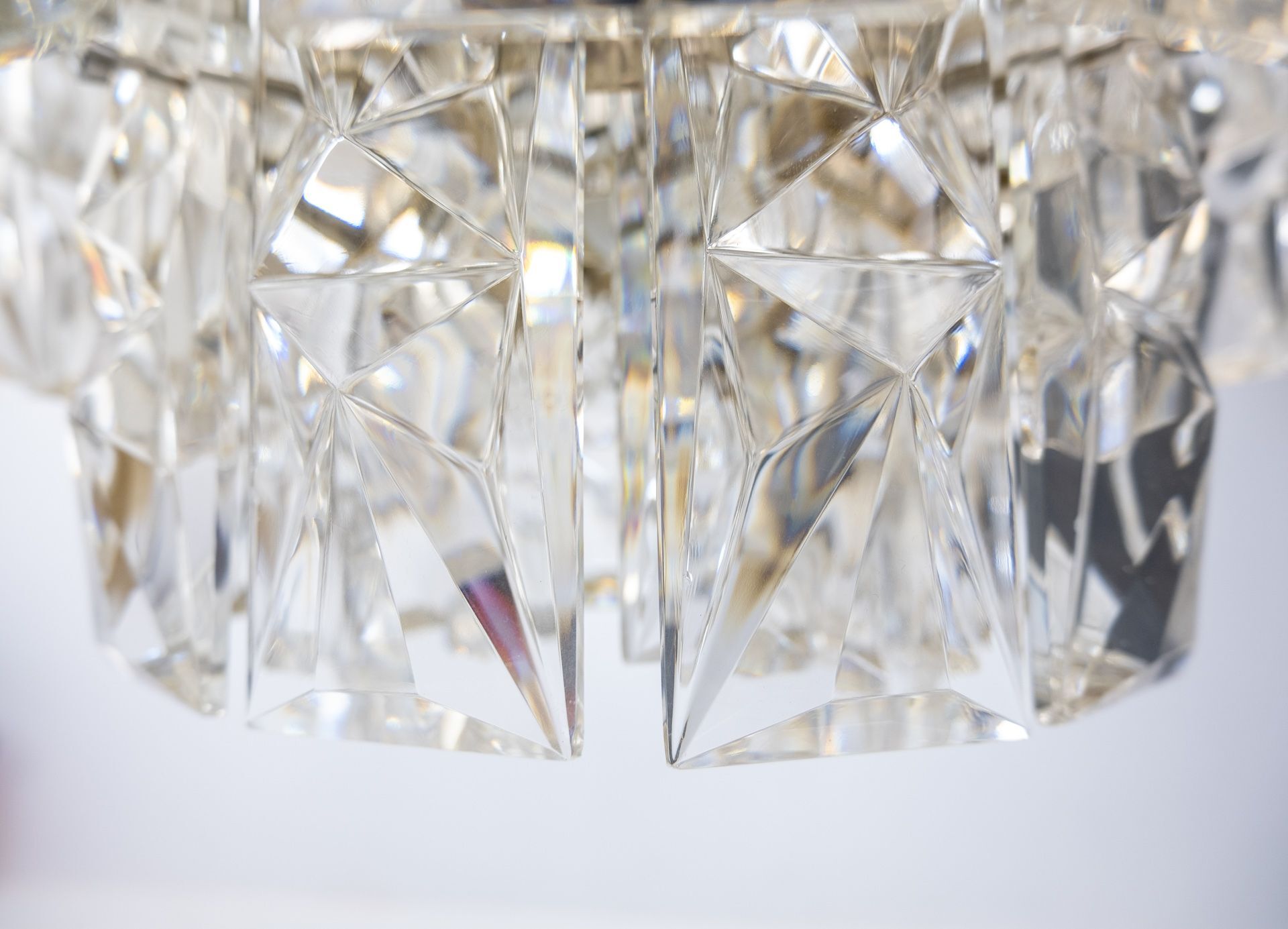 Kinkeldey 6 Tiered Chrystal Chandelier, 1970s