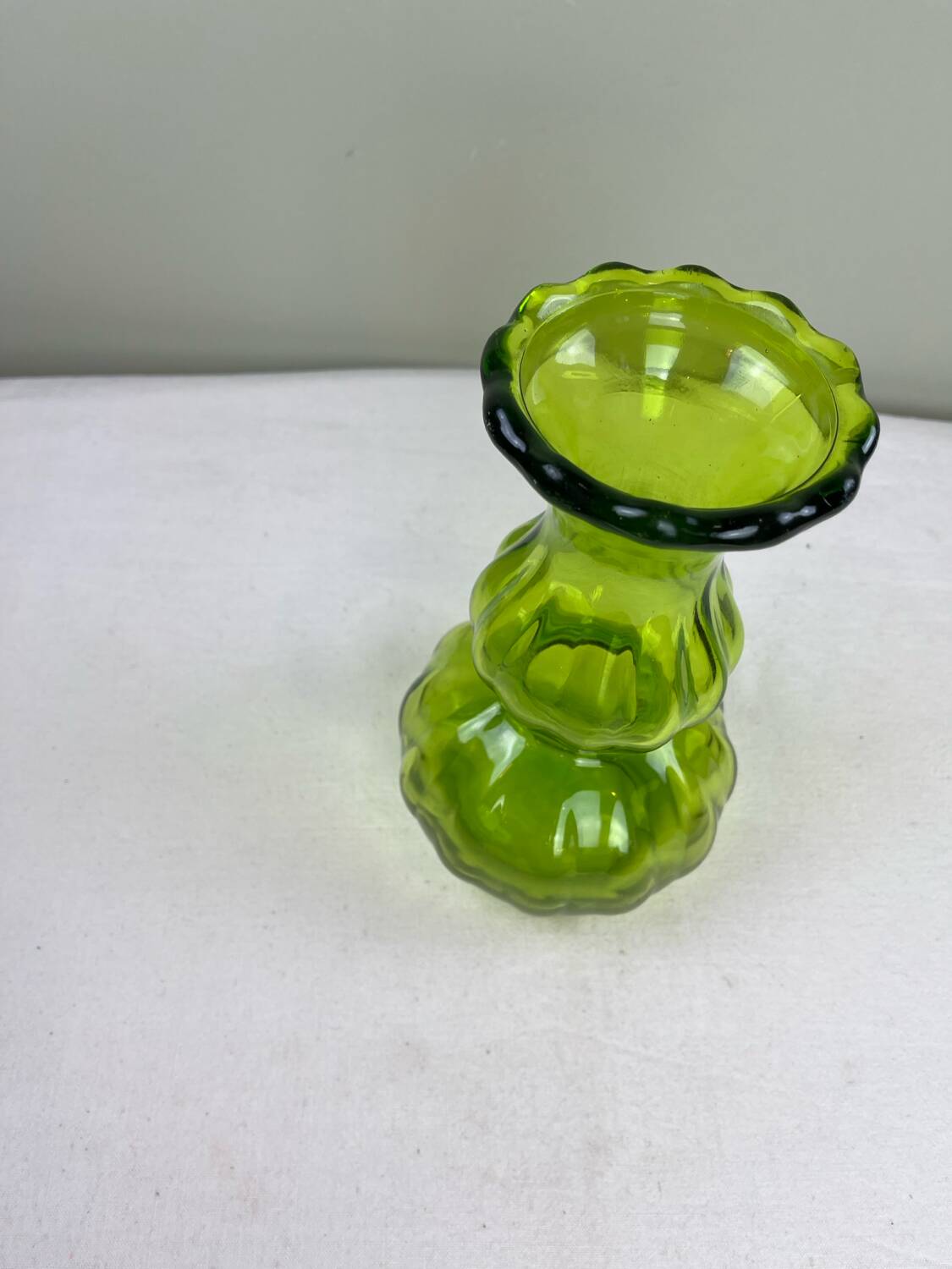 Vintage green vase