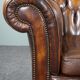 Chesterfield sofa in old cowhide 2.5 seats