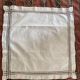 White cotton pillowcase with CS monogram