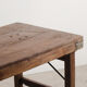 Console vintage industrielle pliable en bois