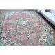 1970s Vintage Persian Handmade Wool Cotton Light Pink Area Rug 285x374