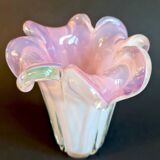 “Fleur Opaline” vase in glass