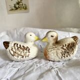 Duck barbotine salt and pepper shaker