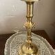 Solid brass candle holder