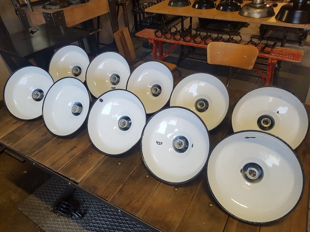 Old lamp shade industrial metal bar factory