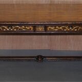 Double-sided writing desk in hardwood with gilt griffins, RJ Horner style.