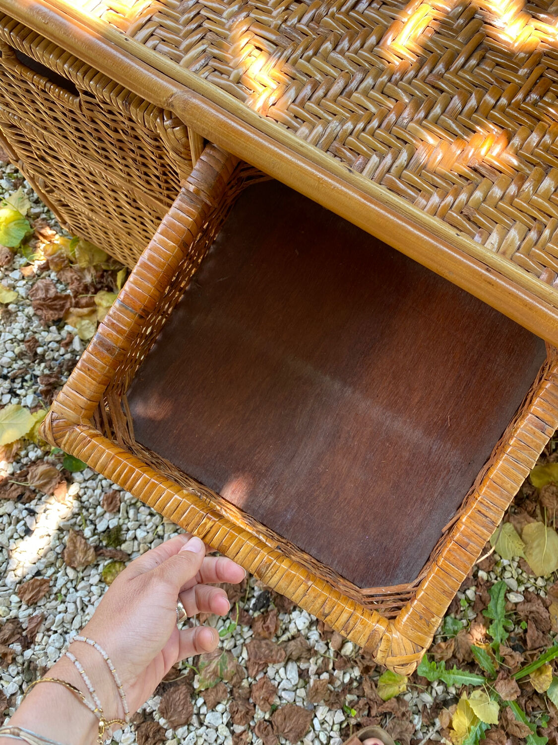 Rattan chest of drawers 4 drawers