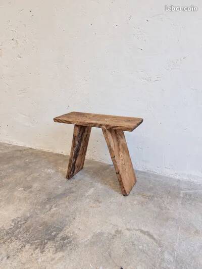 Solid antique wooden bench