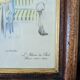 Two reproduction frames of engravings