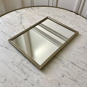 miroir en acier chromé années 40-50