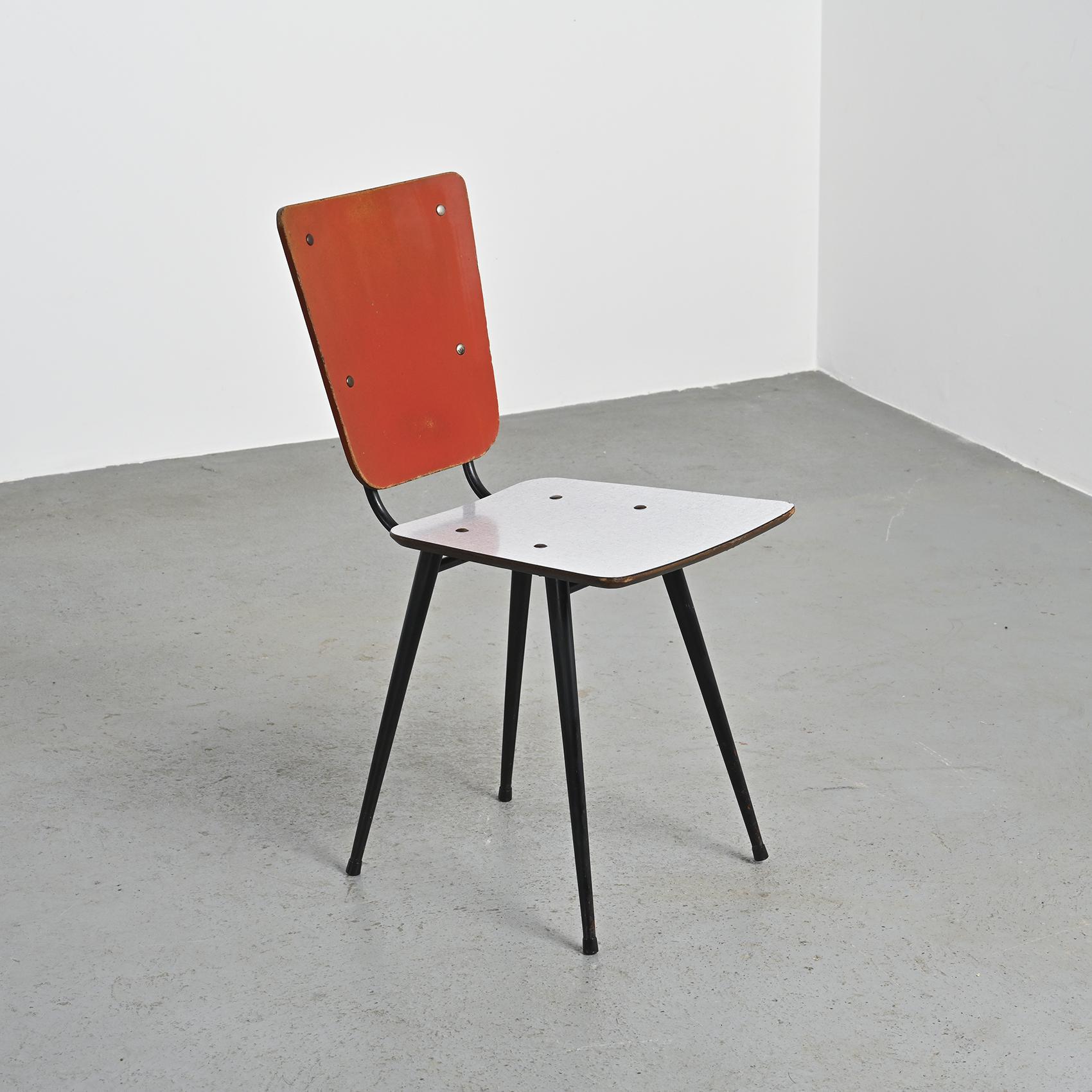Kitchen table and chairs set by André Sornay, Lyon 1955