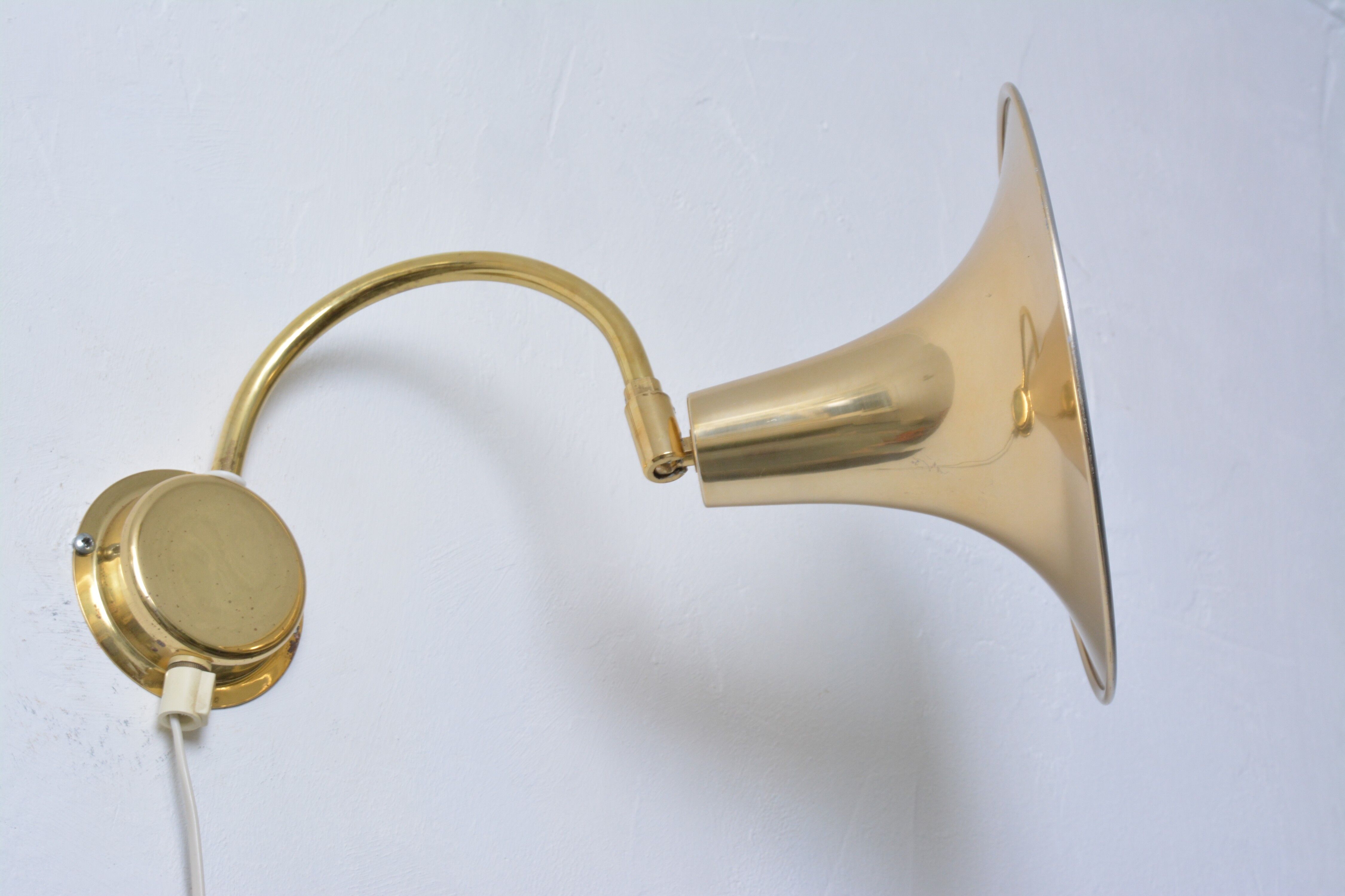 Pair of wall lamps, Börje Claes, 70s Sweden