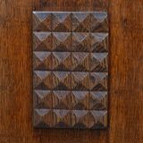 Oak Sculpted Art Deco Cabinet by Charles Dudouyt France, 1930s