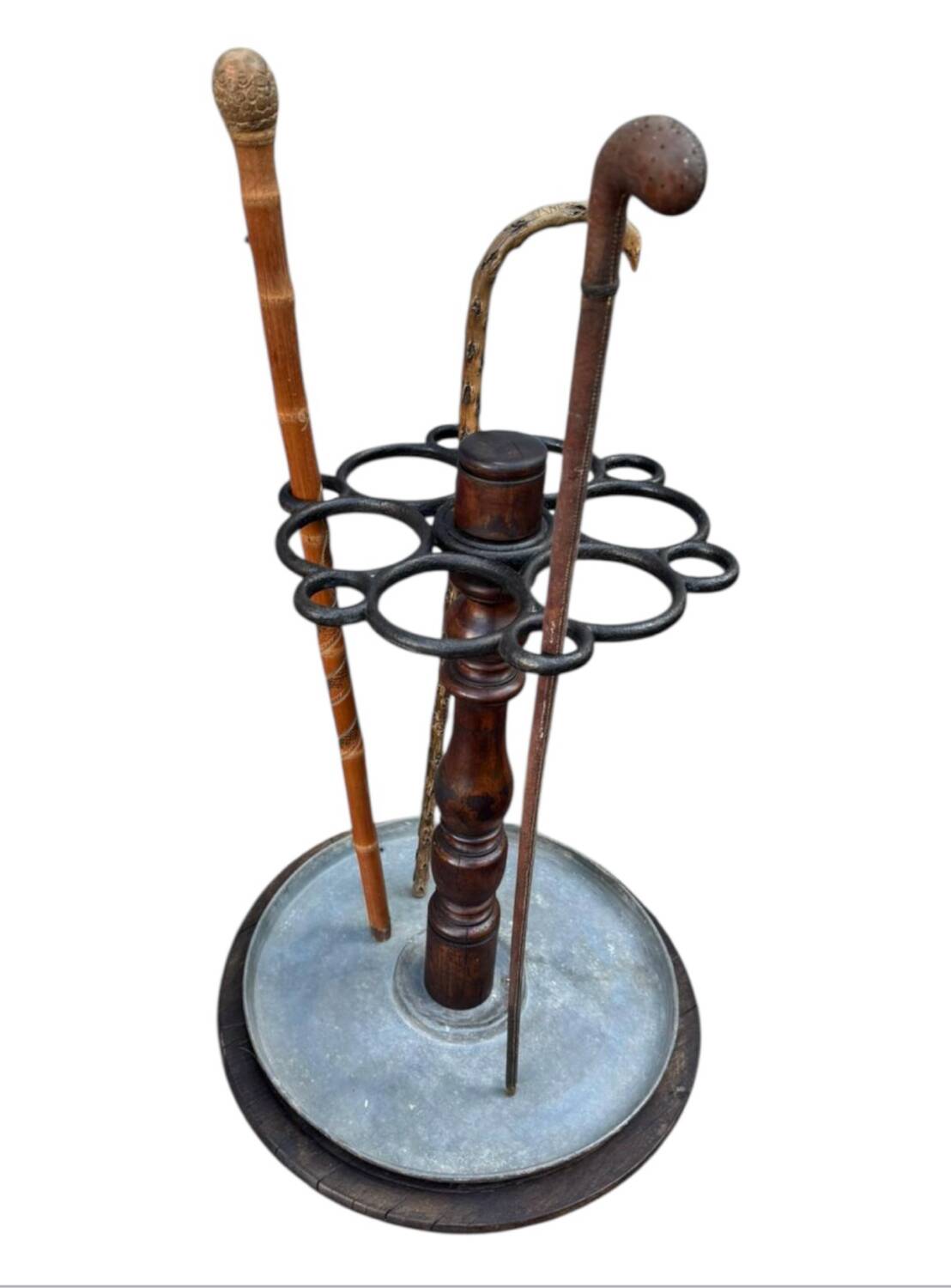 Important period walking stick and umbrella stand from the 1900s
