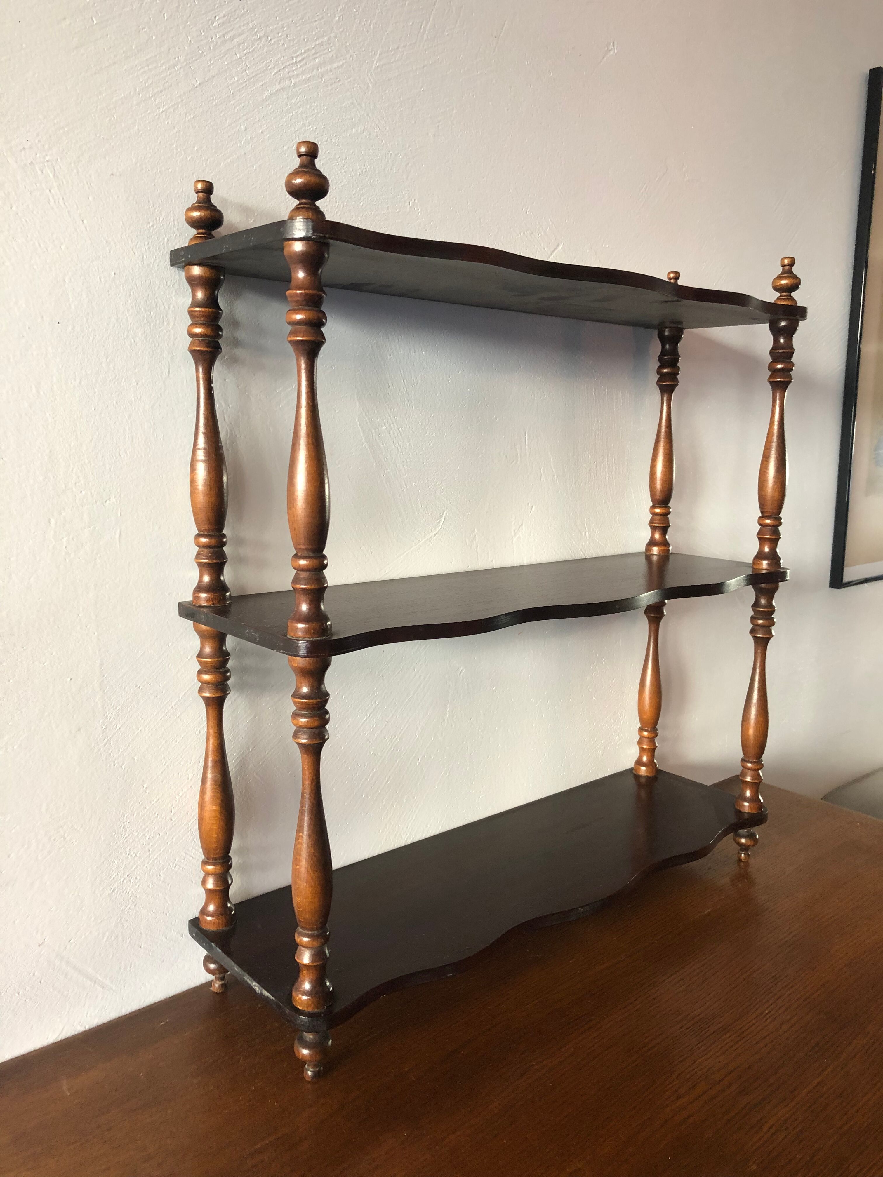 Old wooden shelf
