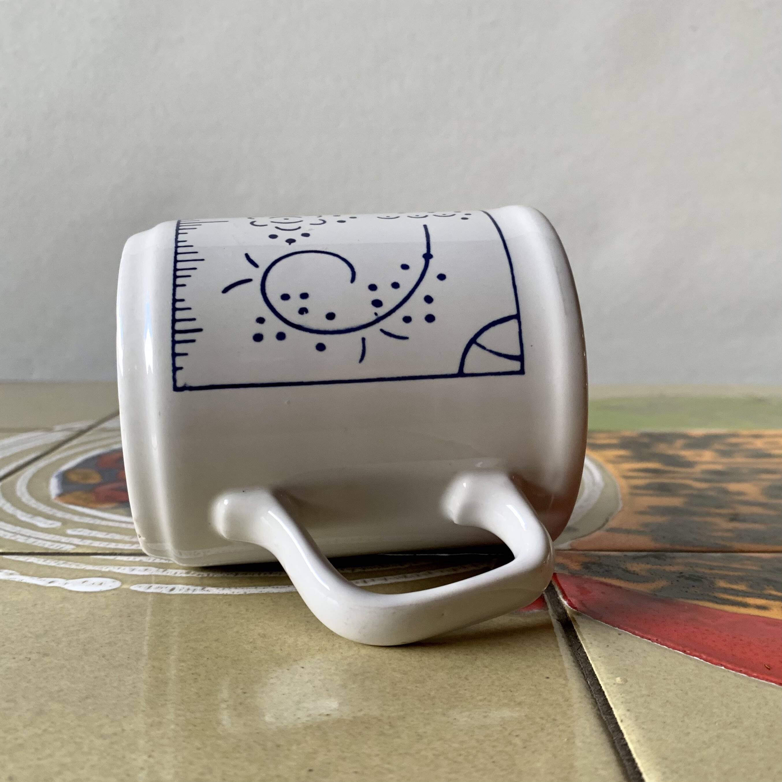 Set of 6 vintage cups Distri Boch Seca England decor Copenhagen