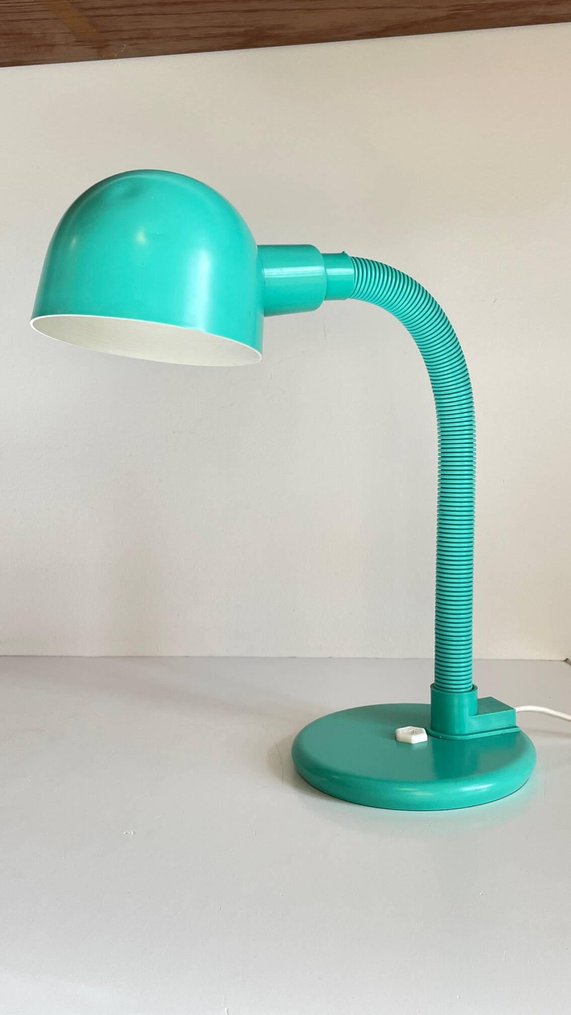 80s steel lamp by Aluminor France