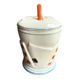 Tobacco pot – Polychrome porcelain
