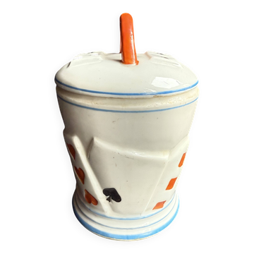 Tobacco pot – Polychrome porcelain