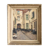 Tableau peinture à l'huile sur toile Jozef Quisthoudt 1883: 1953 Anvers