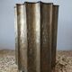 Egidio Casagrande umbrella stand in hammered brass, Italy, circa 1960.
