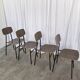 Chaises d'école industrielles vintage - STOL Kamnik - Yougoslavie des années 70 - Lot de 4