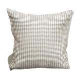 Coussin en lin "pied de poule" 40x40 cm