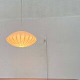 Mid-century modern Cocoon pendant lamp by Friedel Wauer for Goldkant Leuchten, Germany, 1960s.