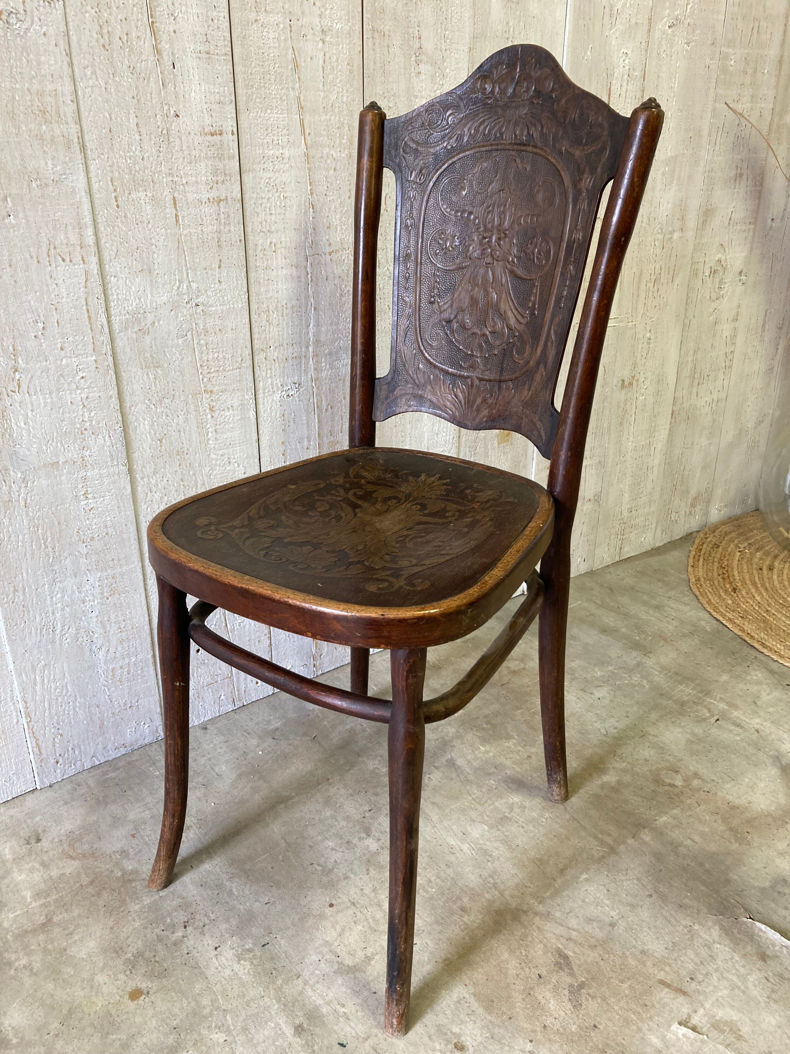 Antique bistro chair