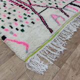 Handmade wool Berber rug 300x190 cm