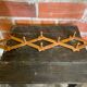 Vintage Wall-Mounted Extendable Coat Rack x10 Wooden Hooks