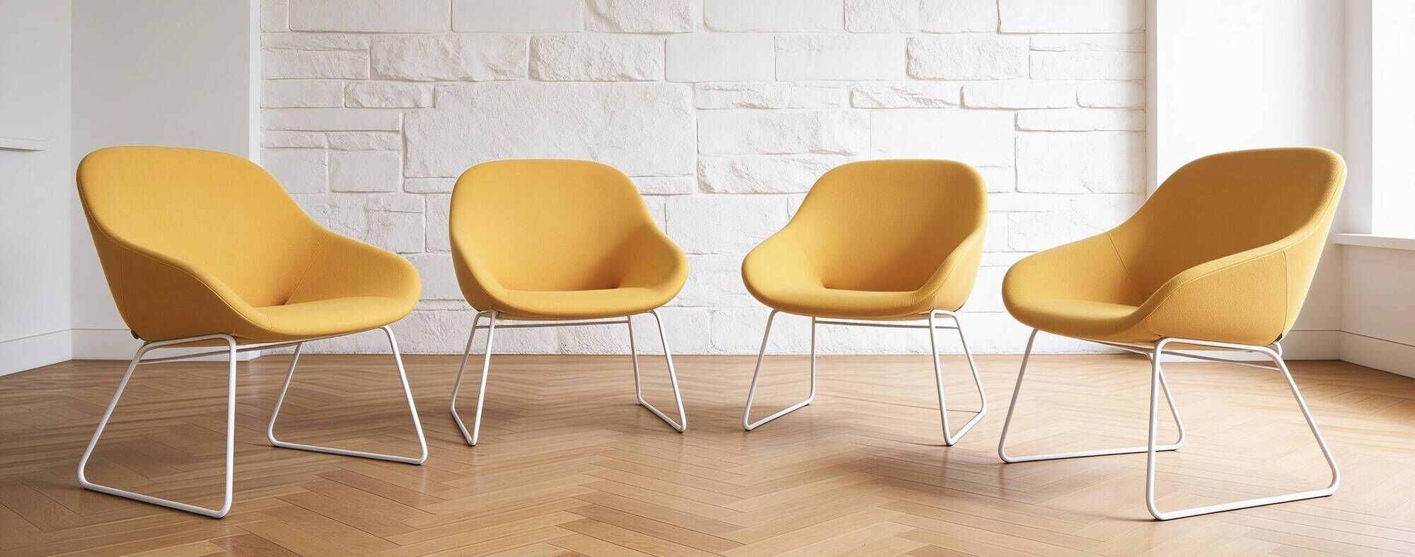 Set of 4 Lounge Beso armchairs, Artifort