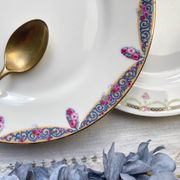 6 Mismatched Vintage French Porcelain Dessert Plates
