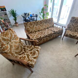 Sofa bed and armchairs