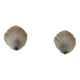Pair of shell wall lights, glass and brass, France 1960