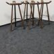 Quatre tabourets de bar espagnols vintage