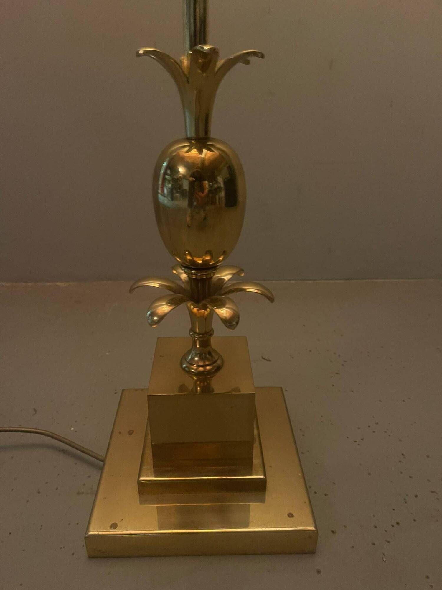 Exceptional French Hollywood Regency Brass Floor Lamp