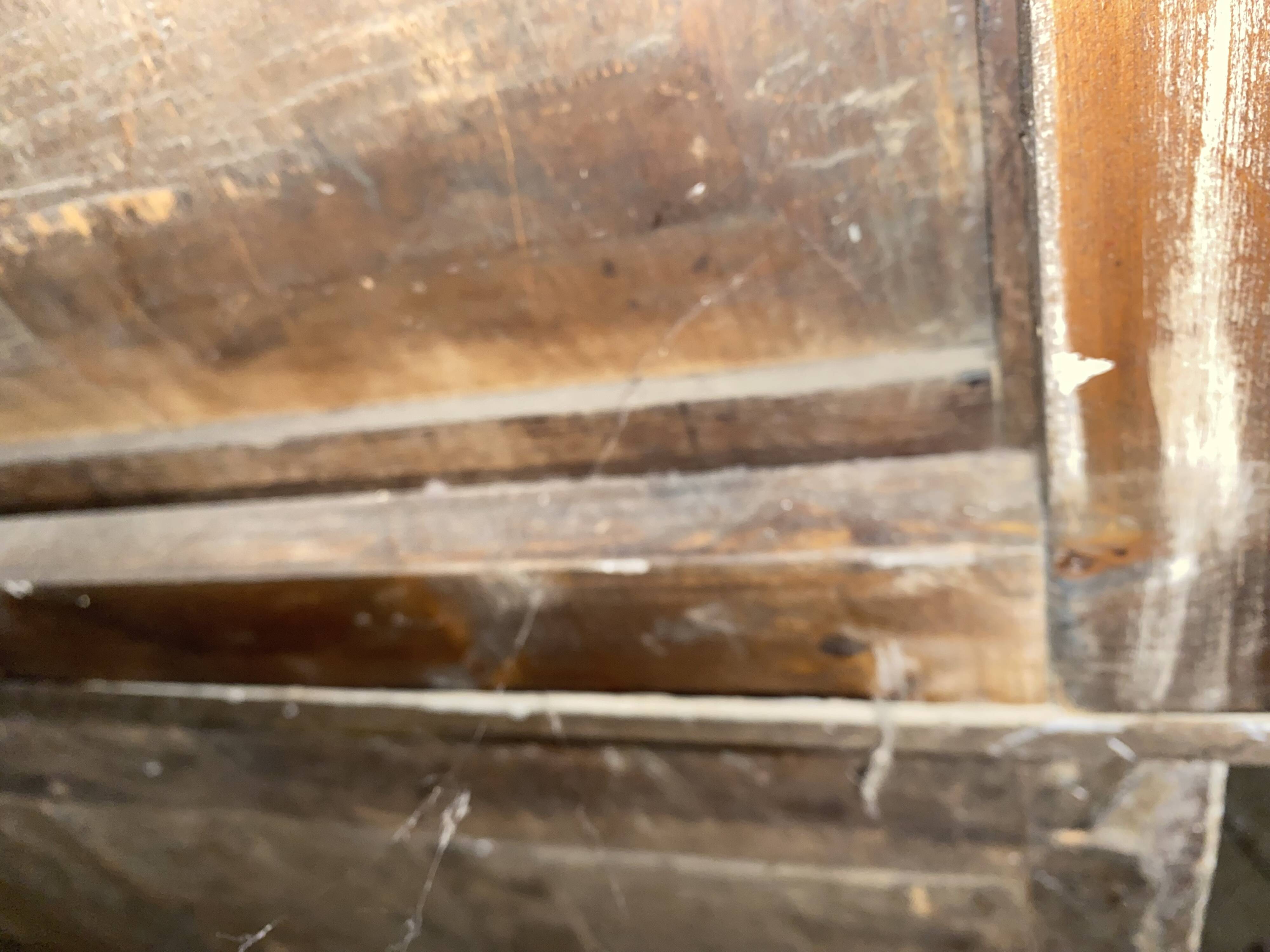 Small shabby two-body buffet