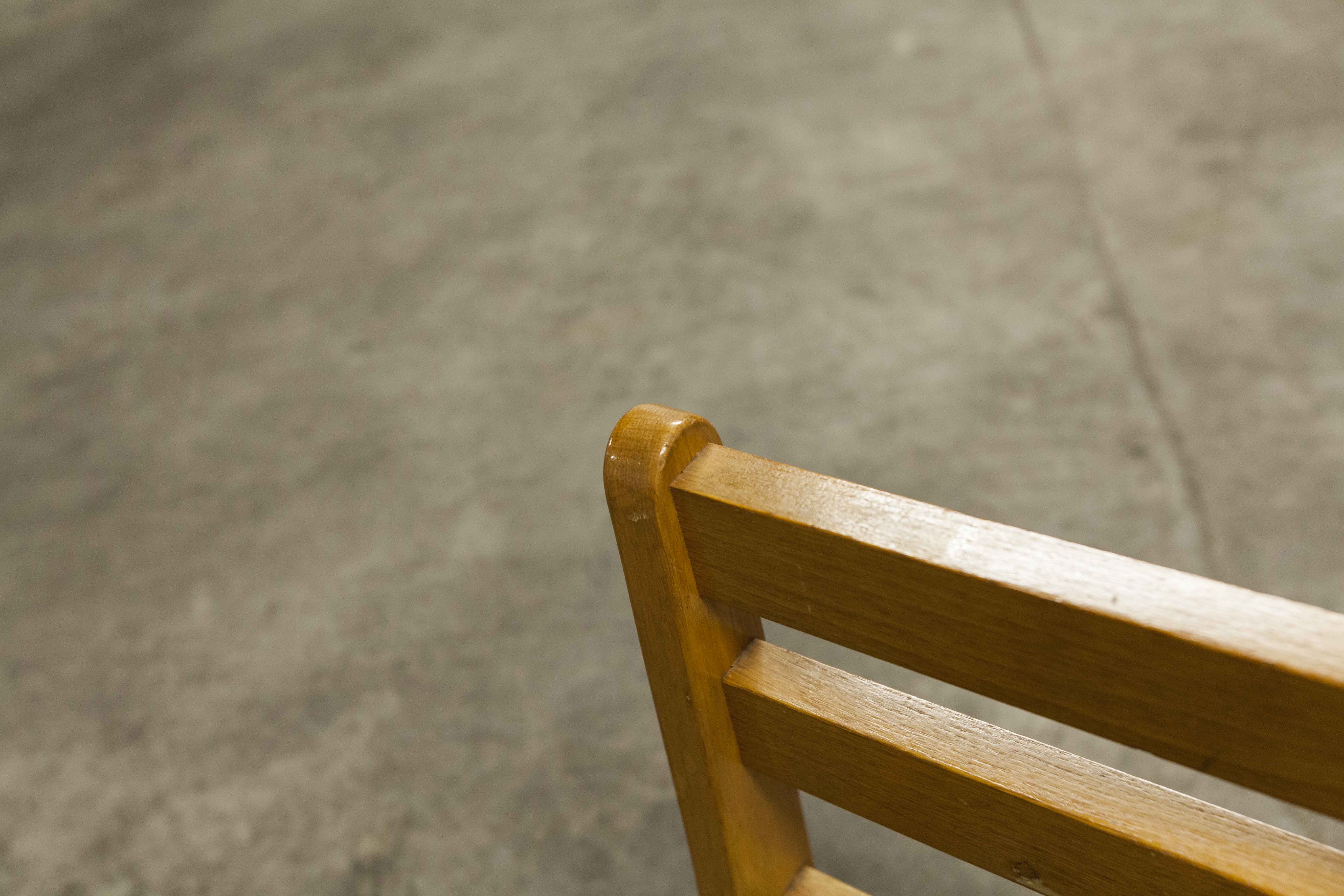 Pair of 1960 Scandinavian twin beds in solid beech